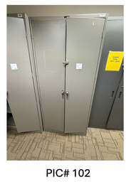 [#D22-102] STORAGE CABINETS - LIGHT GREY