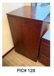 [#D20-128] WOOD STORAGE CABINET