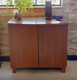 [#D20-8] Coffee station cabinet, wood