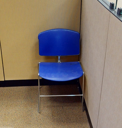 [#B8-5] Blue side chair