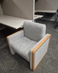 [#B12-33] Grey Lounge Chair