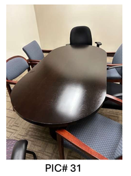[#C5-31] WOOD CONFERENCE TABLE