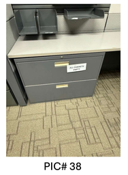 [#D6-38] 2 DRAWER METAL LATERAL FILE CABINETS
