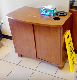 [#D20-7] Coffee station wood cabinet