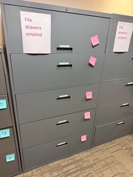 [#D12-7] 5-DRAWER LATERAL FILE CABINET (METAL) DARK GREY