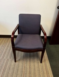 [#B9-82] GUEST CHAIR, SCARLET WITH POLKA DOTS, GUNLOCKE/9321