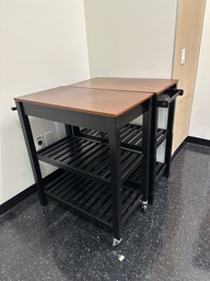 [#C1-6] Cart with wood top