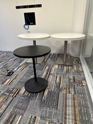 [#C11-101] Black, Round Side Table