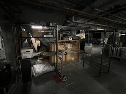 [#D14-246] Black Wire Rolling Racks