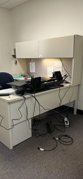 [#E8-31] L Shaped Desk w Hutch 70x24