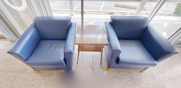 [#B12-1] Blue Lobby Chairs