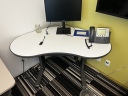 [#E1-23] Height Adjustable Kidney table