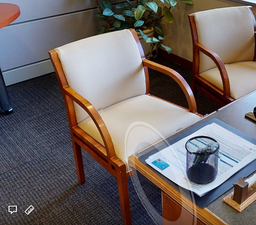 [#B9-8] Beige Guest Chair