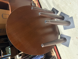 [#C2-243] 42"DIA CONF TABLE W/LEGS (FROM RM#2958)