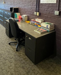 [#E4-24] Desk - (1) 72" Work surface, (2) FF (Chair not included)