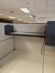 [#D23-19] 36' Flat Overhead Shelf-In Workstation