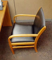 [#B9-03] Black guest chair