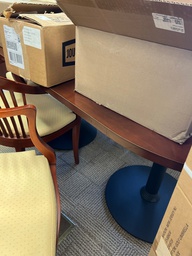 [#C2-53] 6' wooden oval table 