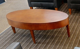 [#C3-14] Oval coffee table, wood