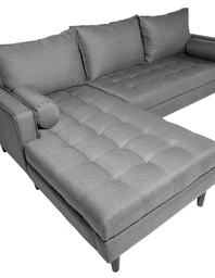 [#B7-17] GREY SECTIONAL COUCH