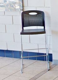 [#B1-7] Tall chairs, blk