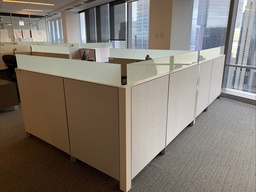 [#A6-56] Workstation Wall - Grey Fabric (42x42x3)