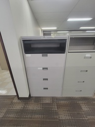 [#D12-459] 5 drawers met/cab/ grey