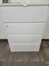 [#D10-503] 4 drawers cabinet -metal -white