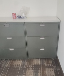 [#D8-536] 3 drawers cabinet - metal/green