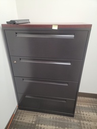 [#D10-559] 4 drawers cabinet -dark