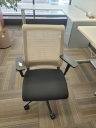 [#B13-627] Office chair beige/black (photo representation)