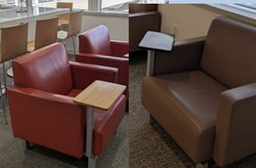 [#B12-19] Chair tablet club chairs, various colours