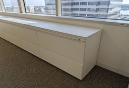 [#D6-25] Filing, two drawer, white