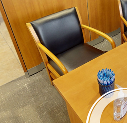 [#B9-5] Black guest chair