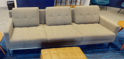 [#B7-7] Grey 3 seat couch