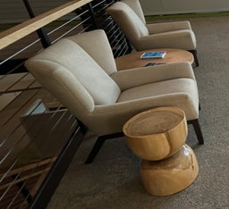 [#B12-9] Beige Lounge Chairs