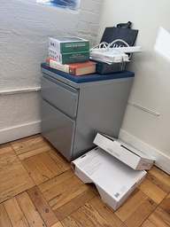 [#D16] Blue Cushion-Top Pedestal