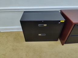 [#D6-15] 2 Drawer Lateral Black - 36"