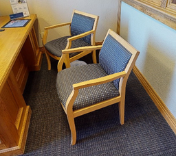 [#B9-9] Guest Chair - Blue