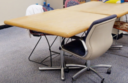 [#C4-20] Square break table, wood top