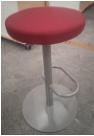[#B1-13] Bancos Bar Stool Rojo Intenso 