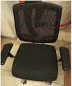 [#B13-65] Sillas Giratoria Con Ruedas / Chair Focus Negra