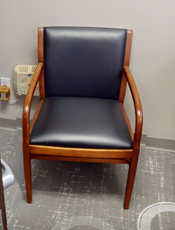 [#B9-3] black guest chair