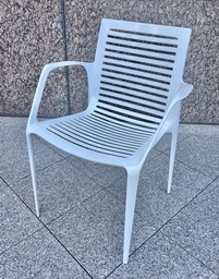 [#B4-12] Guest Chair - metal, white Landscape Forms