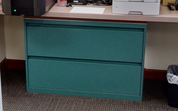 [#D6-8] Filing Cabinet - 2 Drawer, Blue
