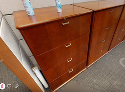 [#D10-10] Filing Cabinet - 4 Drawer, Wood