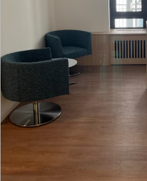 [#C11] Small White Side Table (between the chairs)