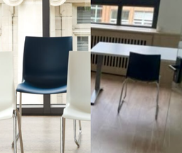 [#B4] Stacking Chairs (Navy Blue)