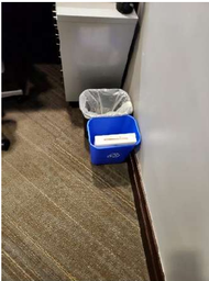 [#G3-44] Black Desk Trash Bins