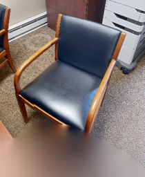 [#B9-4] Black guest chair